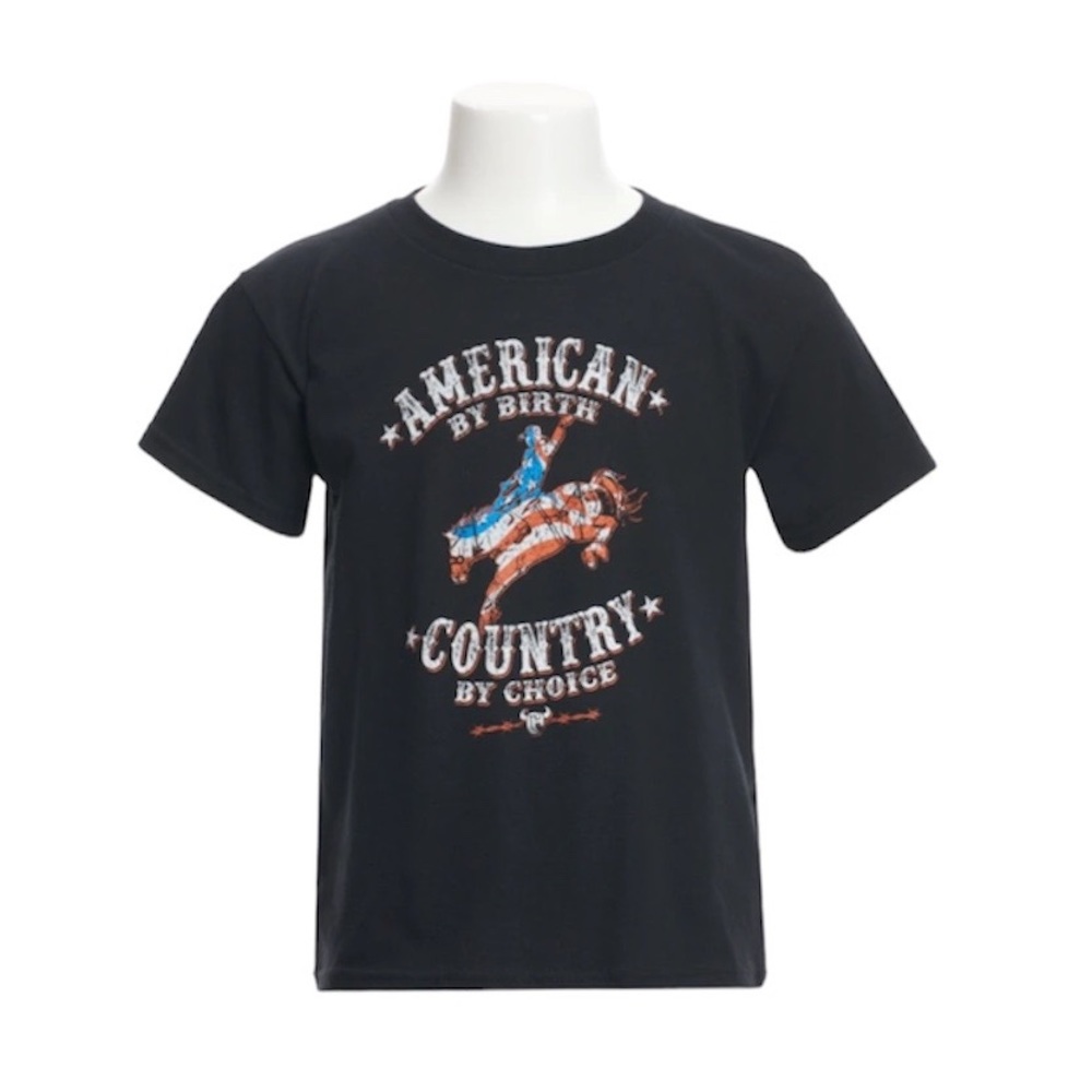 Cowboy Hardware Boy’s “American by Birth” T-Shirt